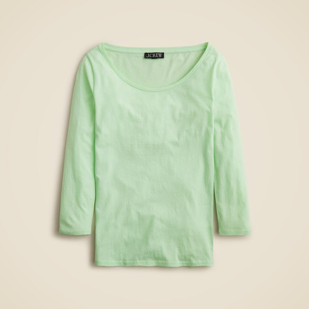 J. Crew Feather jersey three-quarter sleeve T-shirt